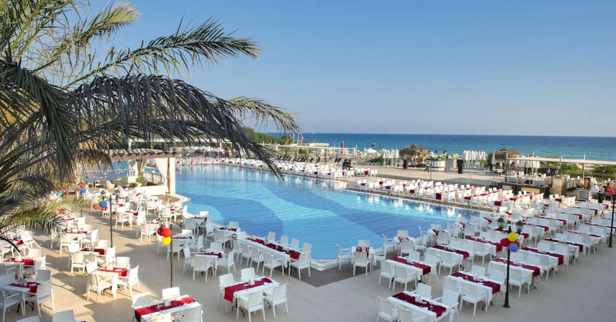 Ein Foto von der Terrasse im Club Nena