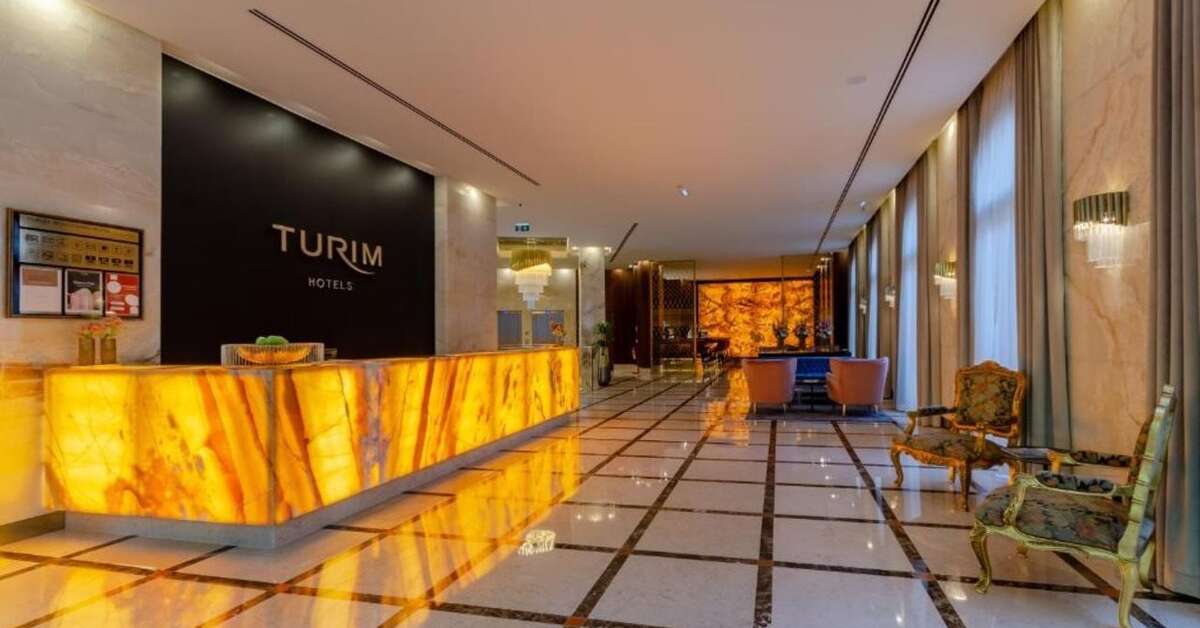 Een foto van het interieur van Turim Boulevard Hotel