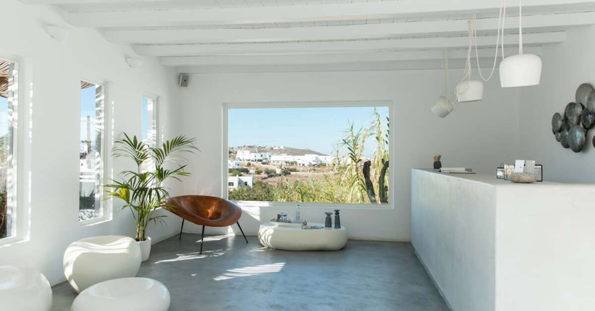Een foto van het interieur van Ostraco Suites