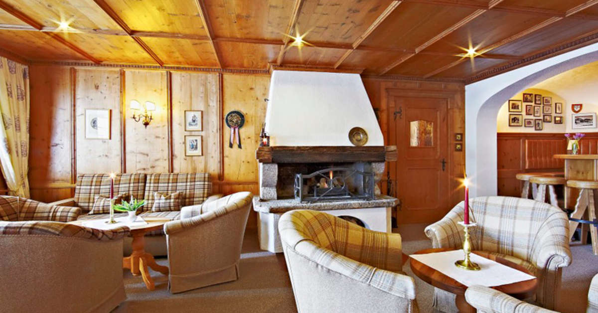 Een foto van het interieur van Hotel Alte Schmiede