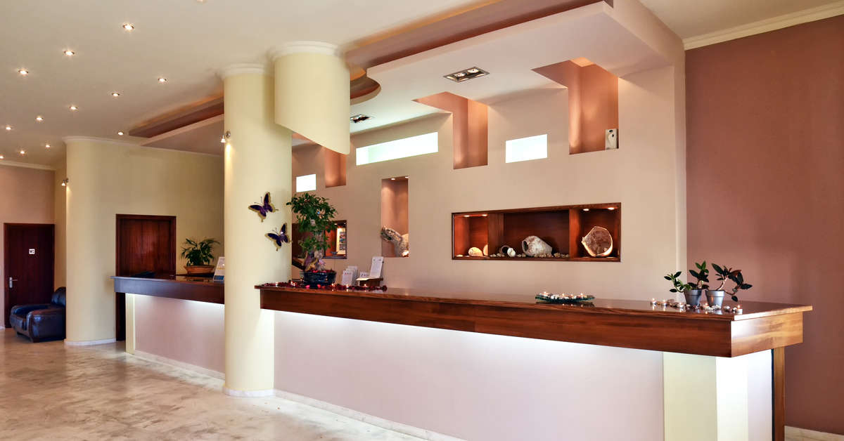 Een foto van het interieur van Belussi Beach Hotel
