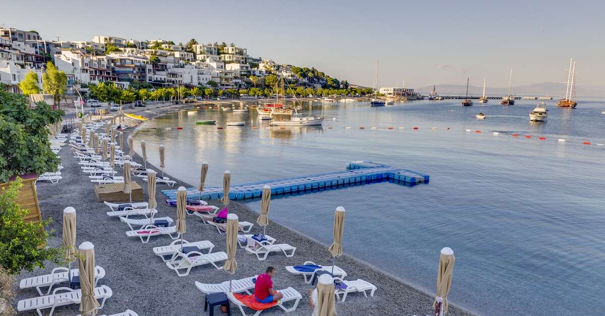 Een foto van het strand bij Diamond of Bodrum