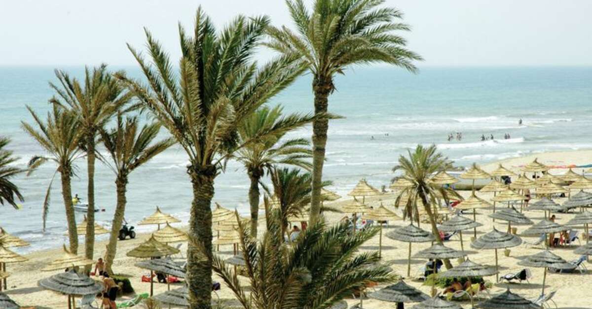 Een foto van het strand bij Hotel Djerba Castille