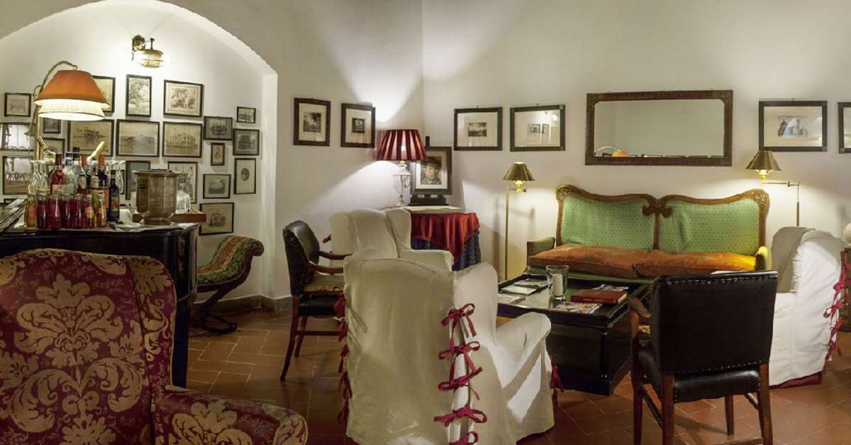 Een foto van het interieur van Hotel Cellai