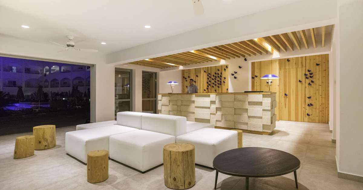 Een foto van het interieur van Orion Hotel Faliraki