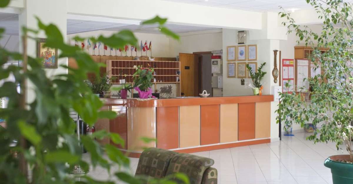 Een foto van het interieur van Miramare Bay