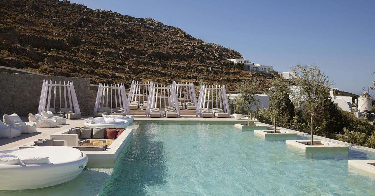 Een foto van het zwembad bij Once in Mykonos