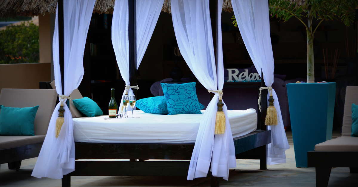 Een foto van het terras bij Casa Amalia
