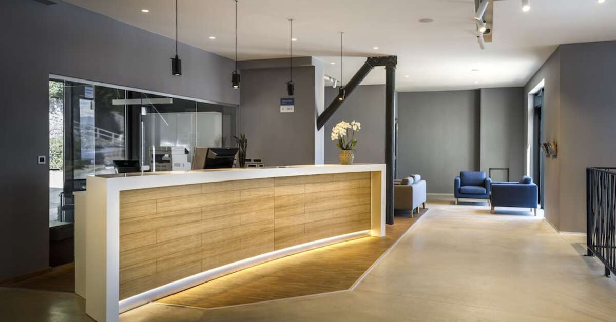 Een foto van het interieur van Hotel Istra