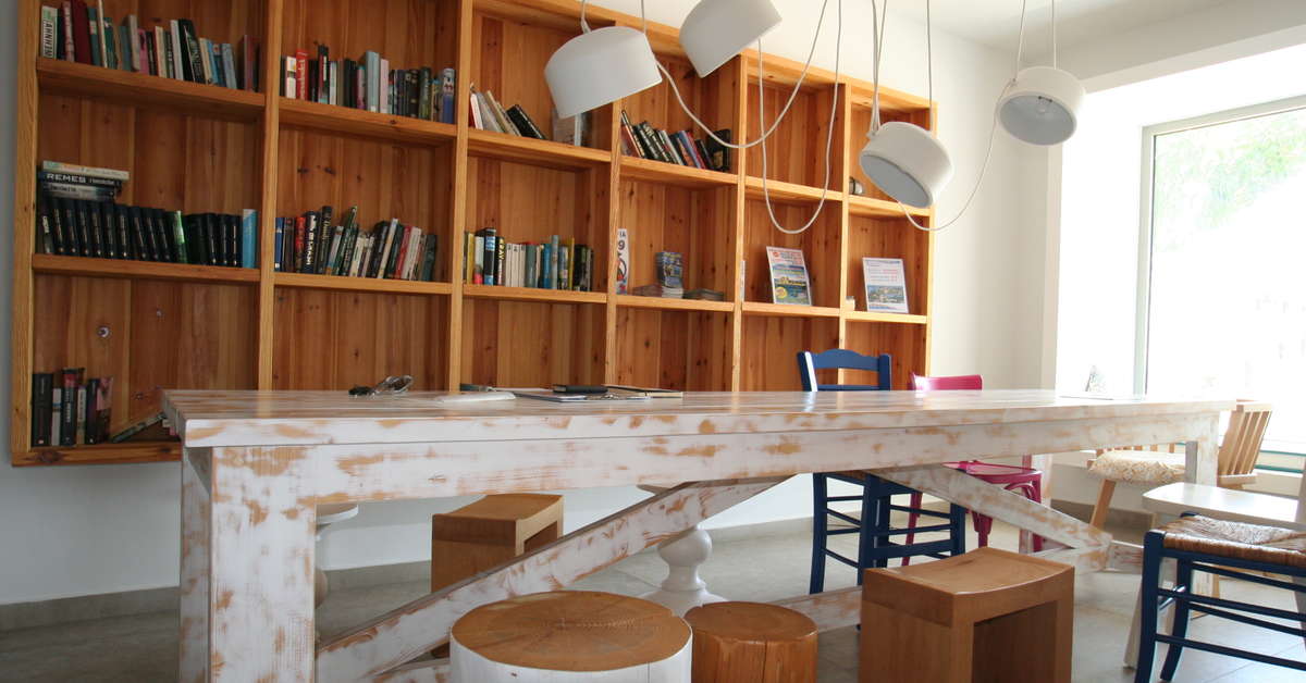 Een foto van het interieur van Orion Hotel Faliraki