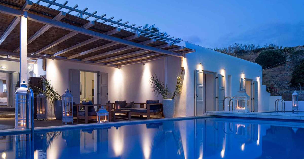 Een foto van het zwembad bij Myconian Ambassador - Relais & Chateaux