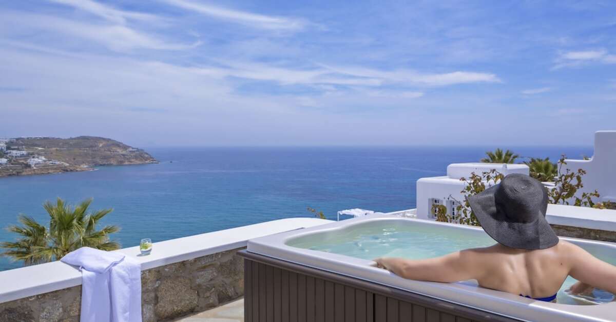 Een foto van de faciliteiten bij Pietra e Mare - Mykonos Moments Hotel