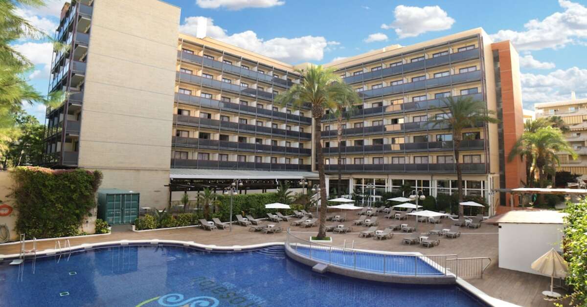 Een foto van het zwembad bij Eurosalou Hotel & Spa