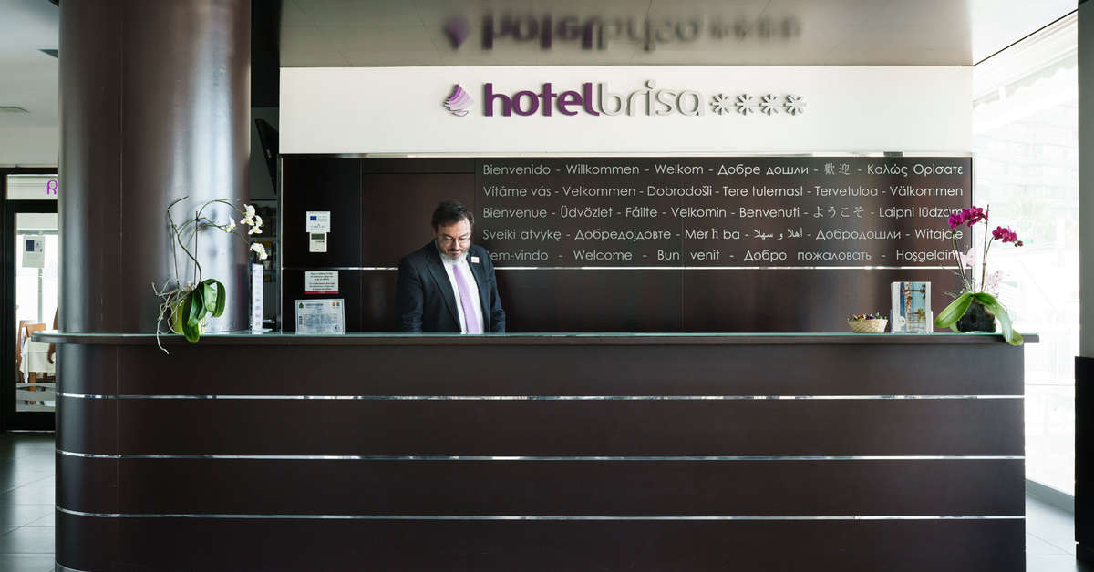 Een foto van het interieur van Hotel Brisa