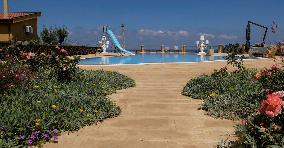 Een foto van het zwembad bij Agriturismo Le Terrazze sul Tirreno