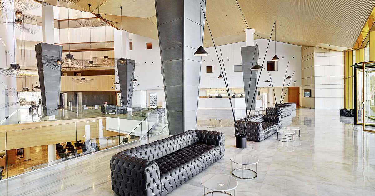 Een foto van het interieur van Hipotels Gran Playa de Palma