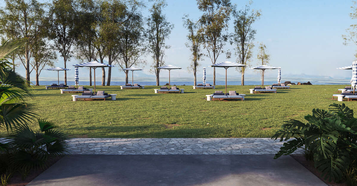 Een foto van het terras bij Kerkyra Blue Hotel & Spa