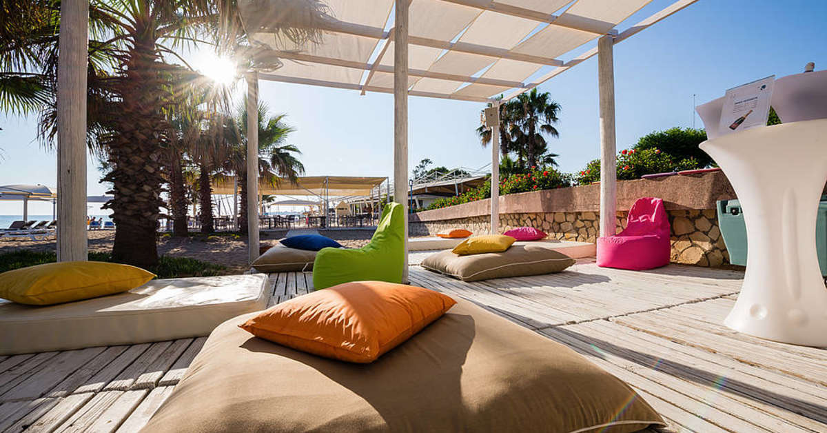 Een foto van het terras bij Robinson Club Pamfilya