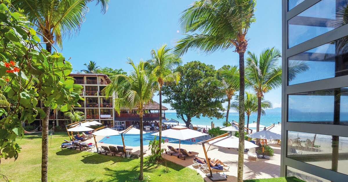 Ein Foto vom Pool im Coral Strand