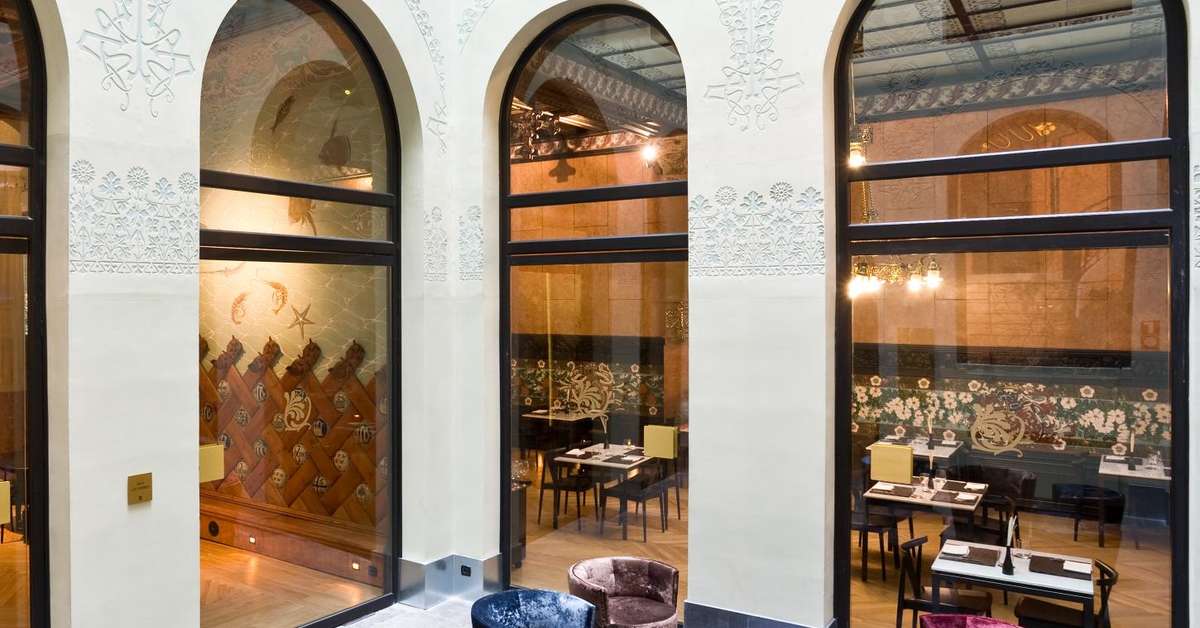 Een foto van het interieur van Hotel Espana