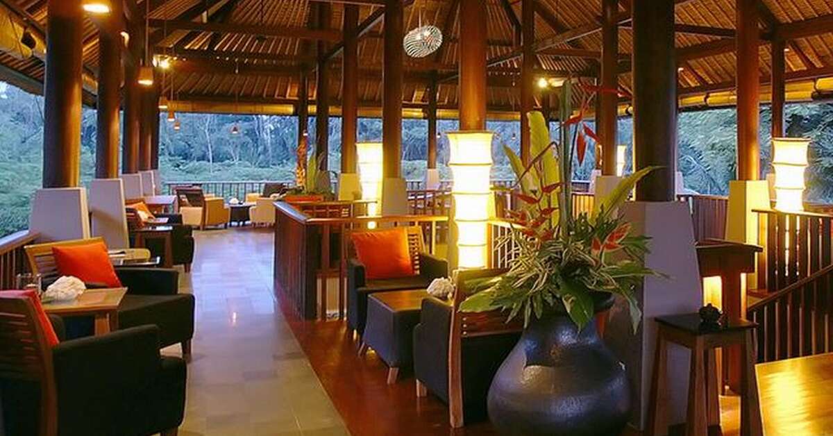 Een foto van het interieur van Maya Ubud Resort & Spa