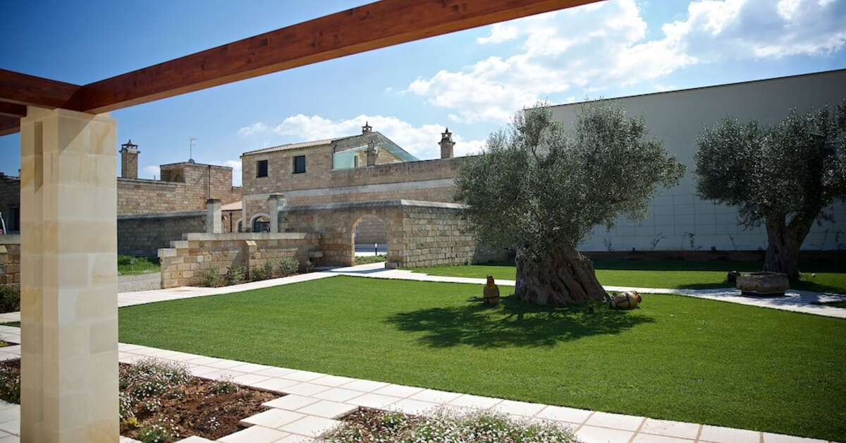 Een foto van de buitenkant van Masseria Stali