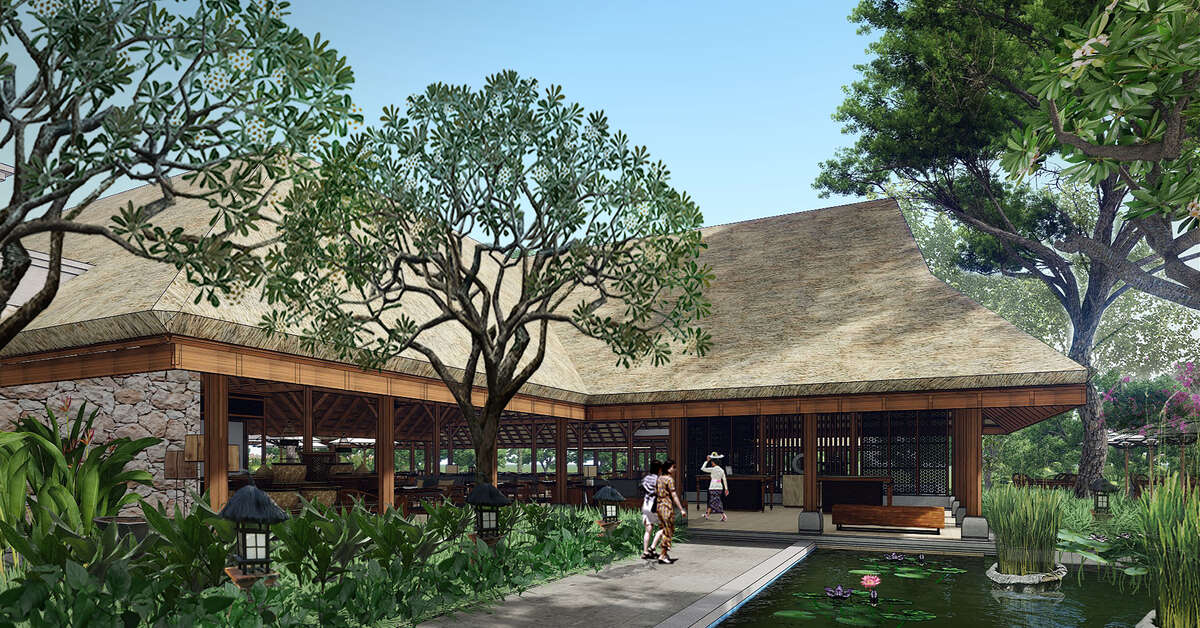 Ein Foto von der Außenansicht des Hyatt Regency Bali