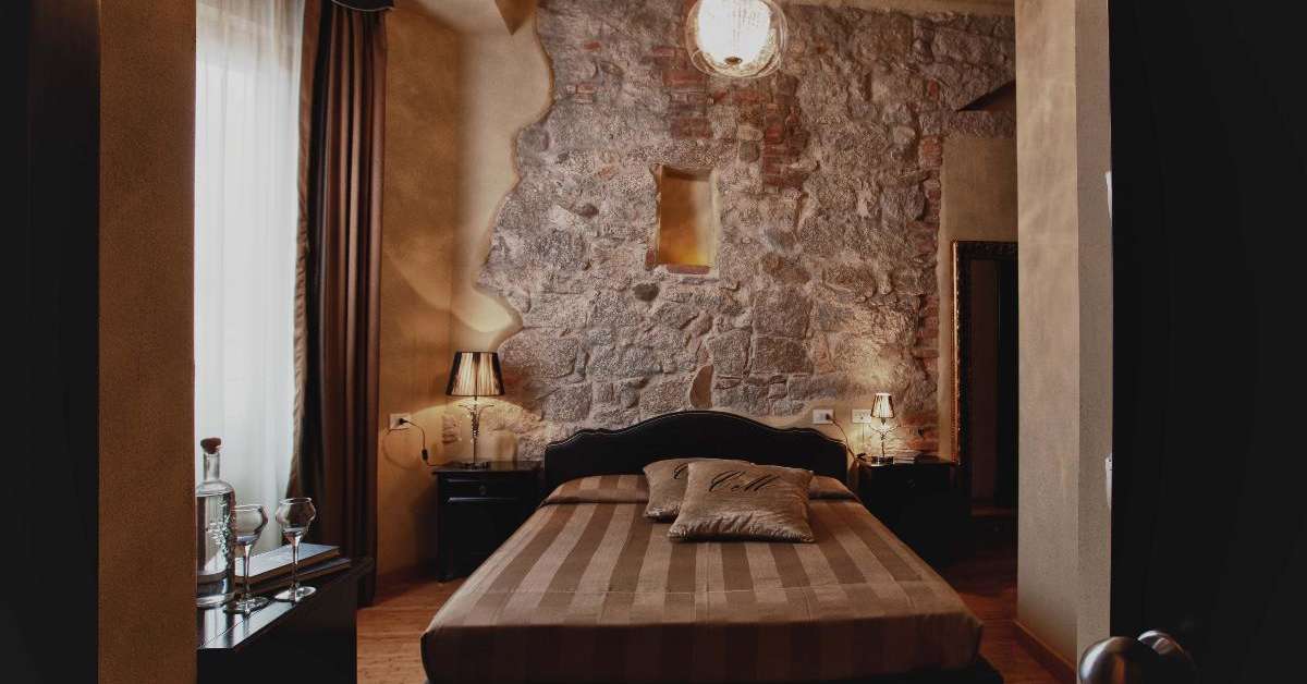 Een foto van een overzicht van La Locanda del Conte Mameli