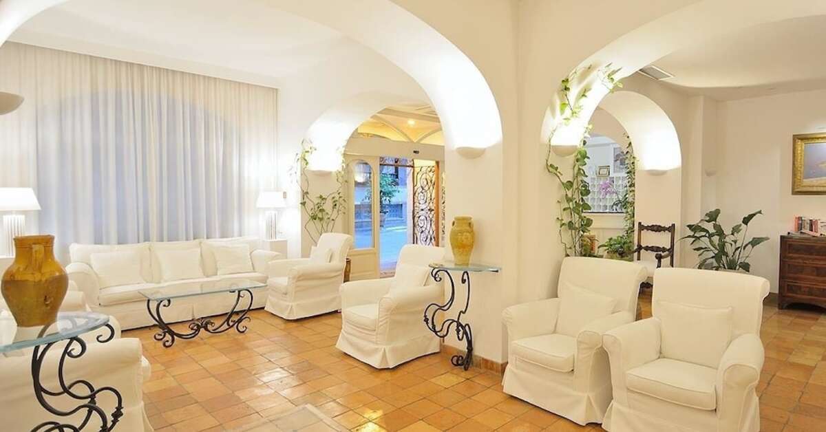 Een foto van het interieur van Hotel Villa Romana