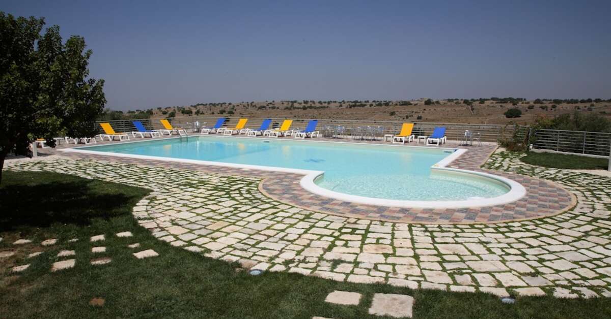 Ein Foto vom Pool im Casato Licitra