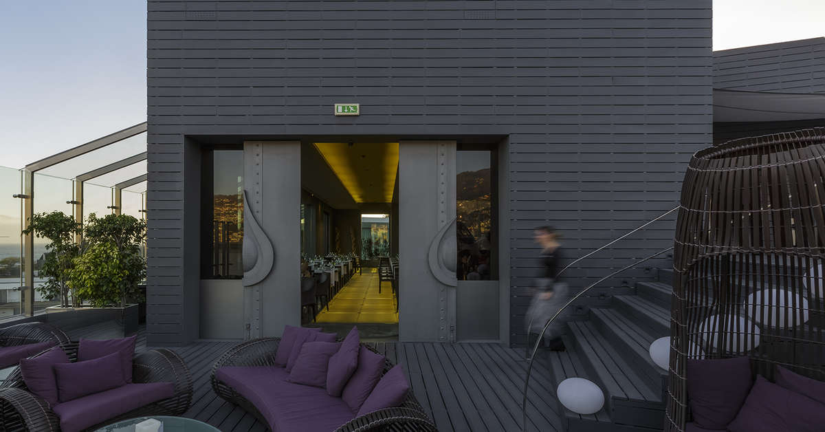 Ein Foto von der Terrasse im Hotel The Vine