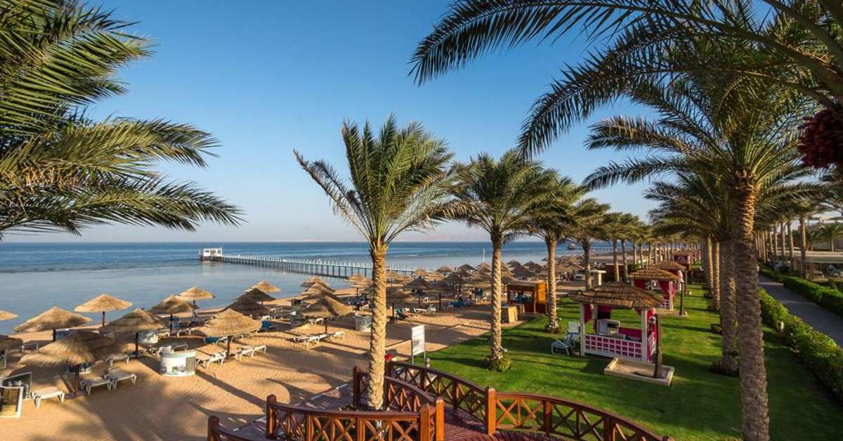 Een foto van het strand bij Rixos Sharm el Sheikh