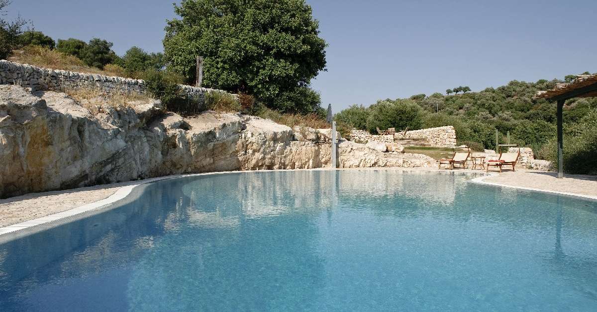Een foto van het zwembad bij Relais Parco Cavalonga