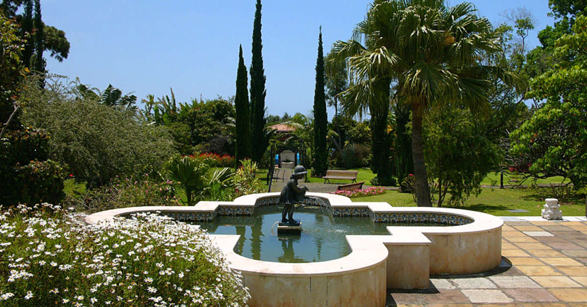 Een foto van het terras bij Quinta Jardins do Lago