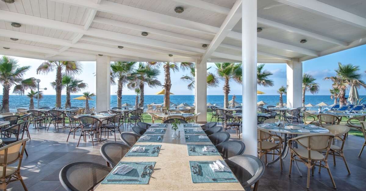 Een foto van de faciliteiten bij Lyttos Beach