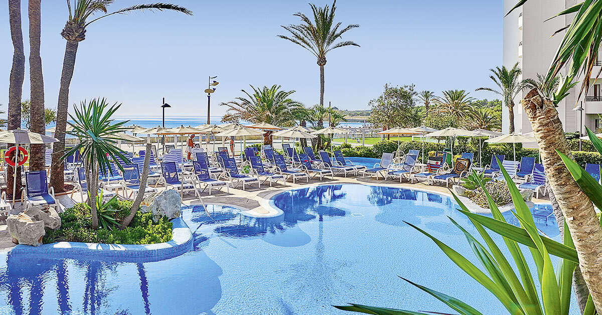 Ein Foto vom Pool im Hipotels Hipocampo Playa