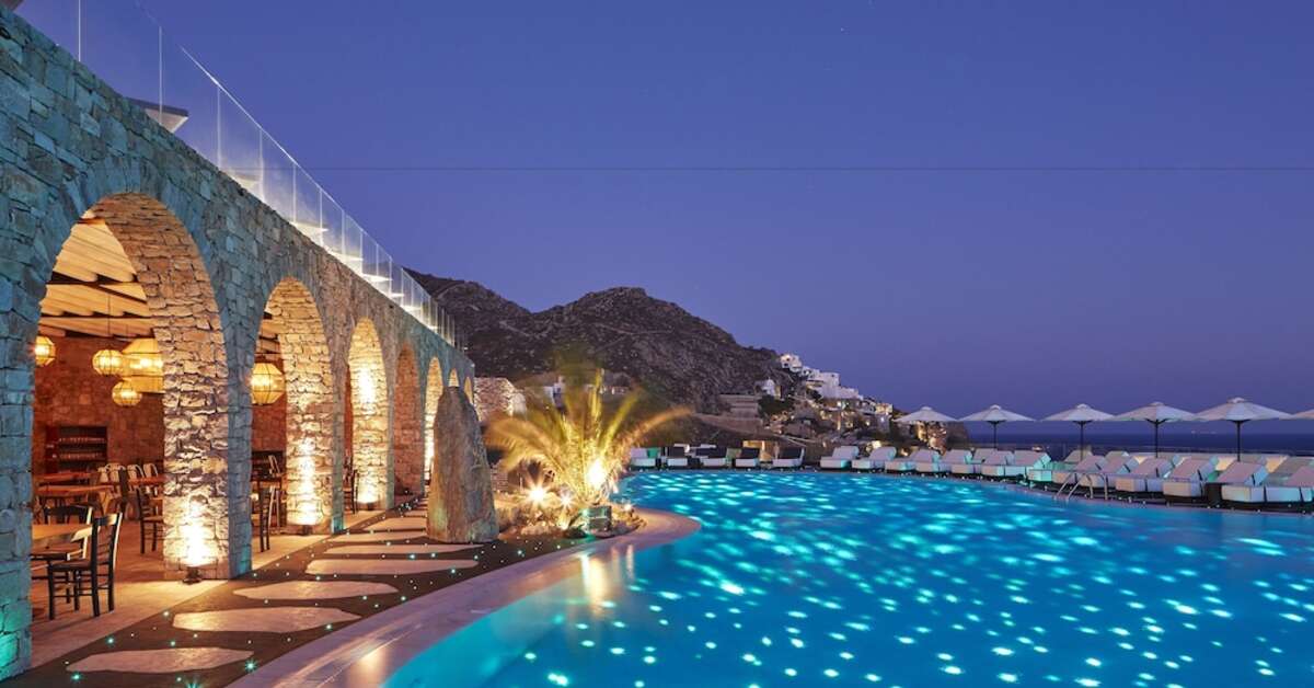 Een foto van het zwembad bij Myconian Royal Resort