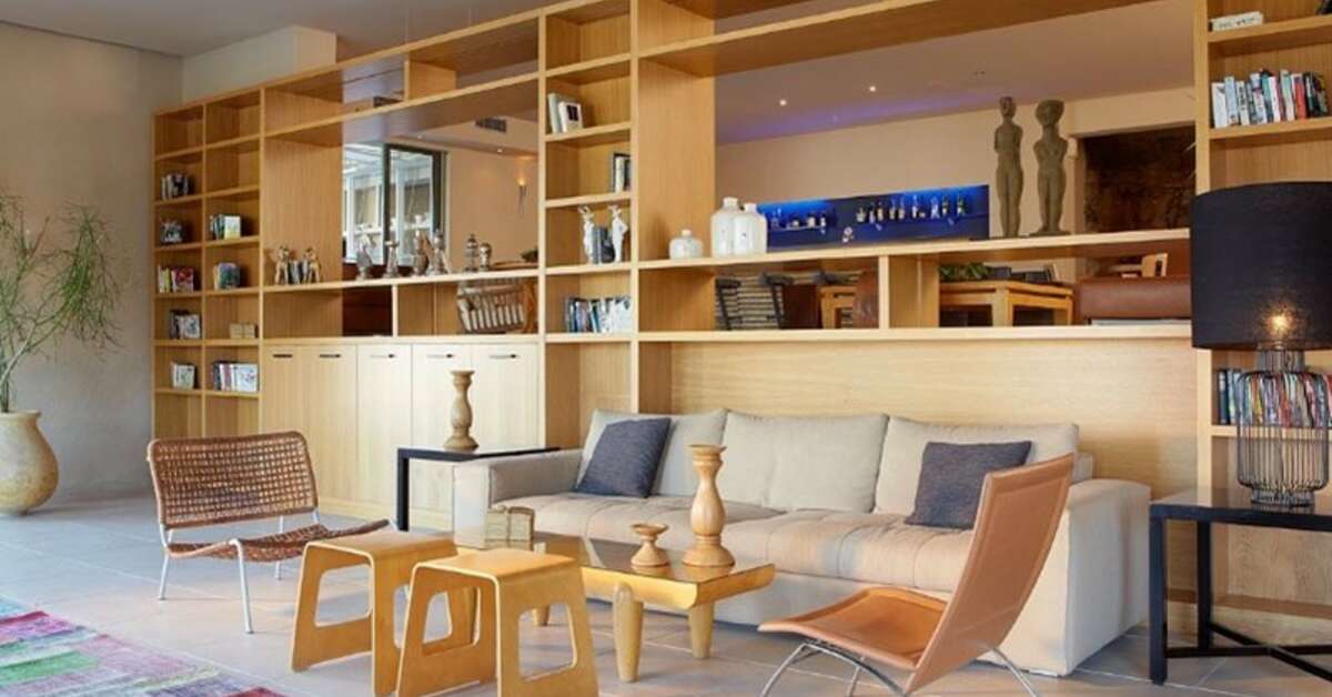 Een foto van het interieur van Domes Aulus Elounda