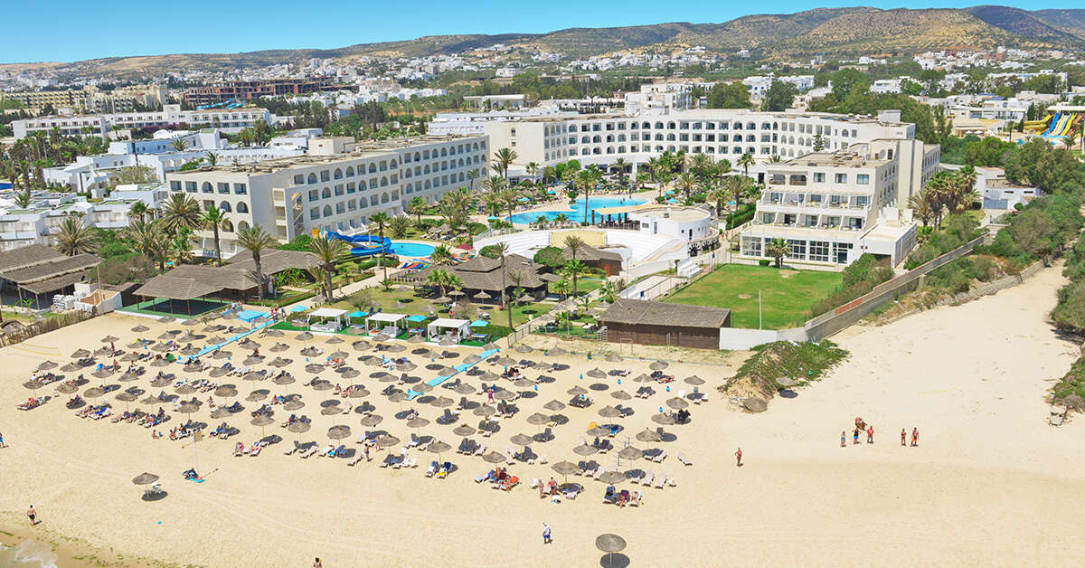 Een foto van het strand bij Vincci Nozha Beach & Spa