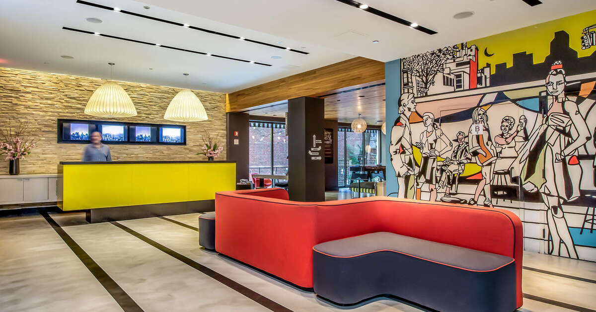 Een foto van het interieur van The Pod 51