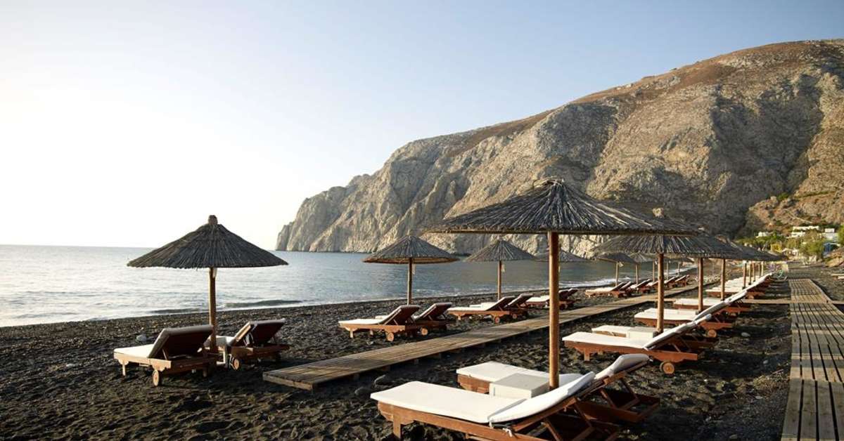 Ein Foto vom Strand beim Afroditi Venus Beach Hotel & Spa