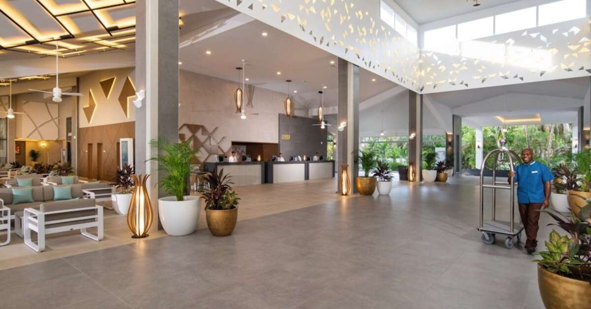 Een foto van het interieur van Riu Ocho Rios