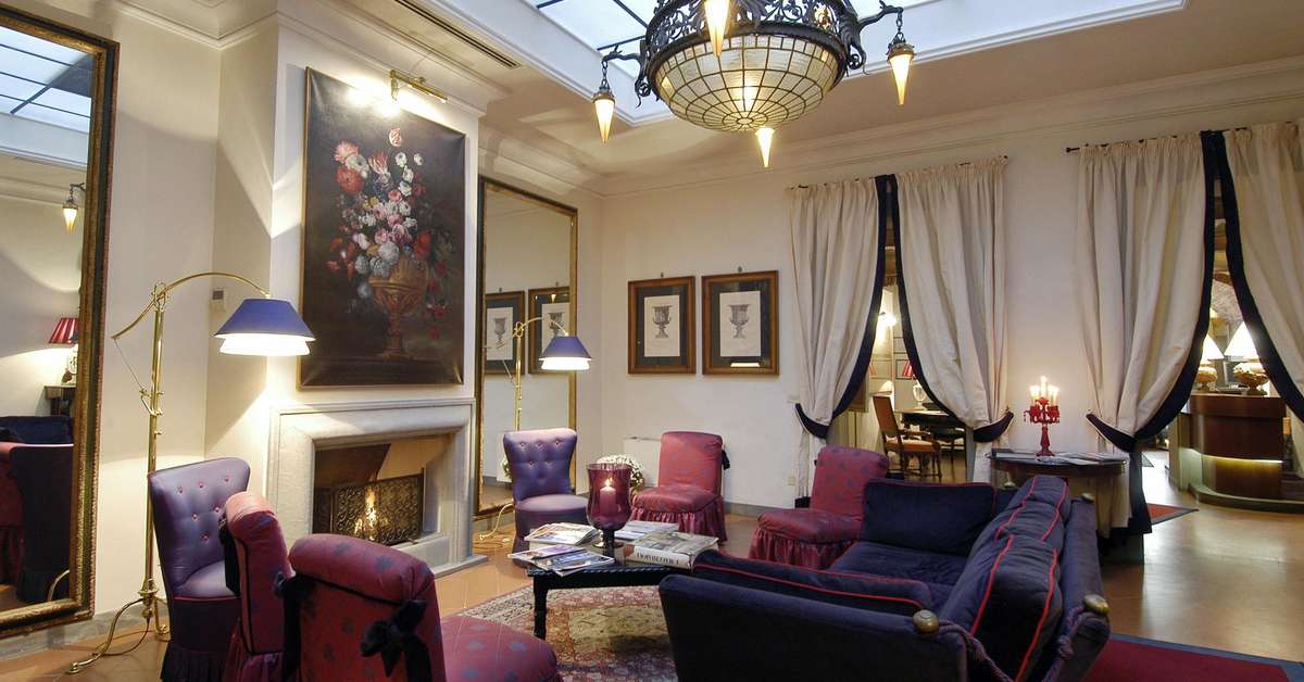 Een foto van het interieur van Hotel Cellai