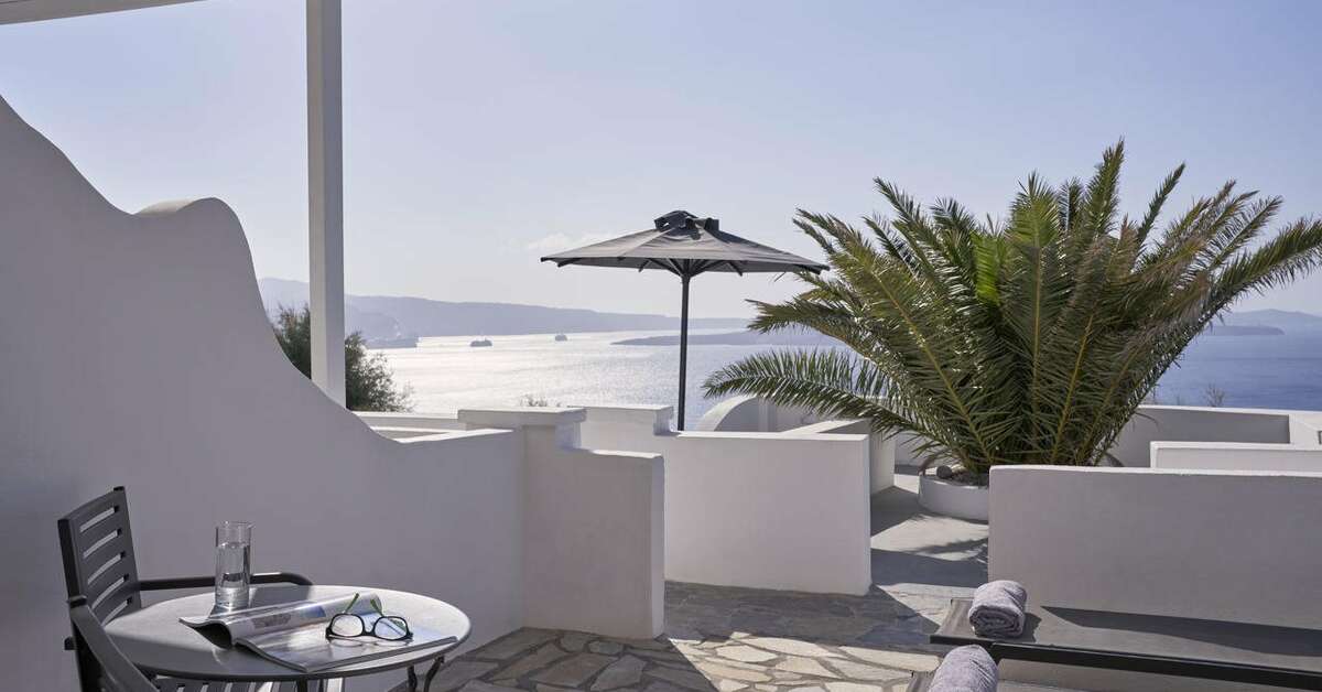 Ein Foto Mr & Mrs White Santorini