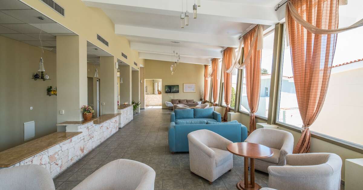 Een foto van het interieur van Alkion Resort