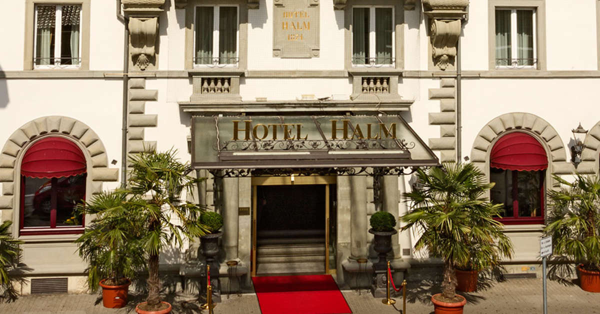 Een foto van de buitenkant van Hotel Halm Konstanz