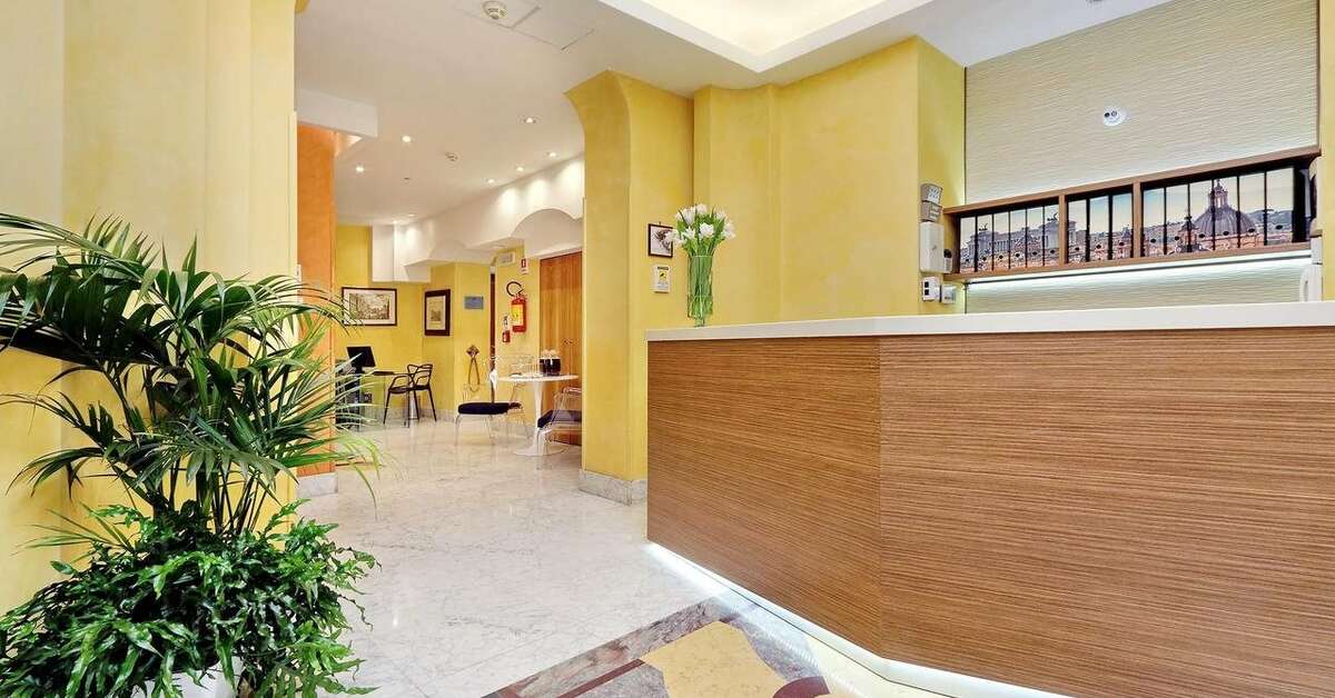 Een foto van het interieur van Hotel Camelia
