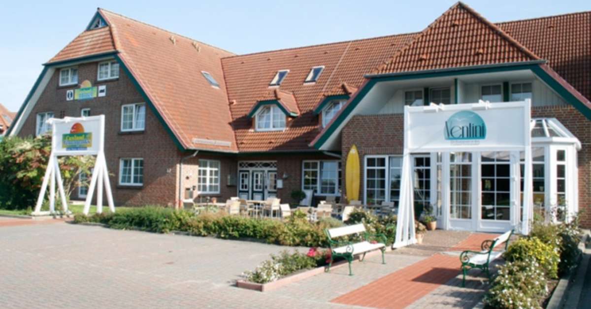 Ein Foto von der Außenansicht des Cuxland Ferienpark Dorum