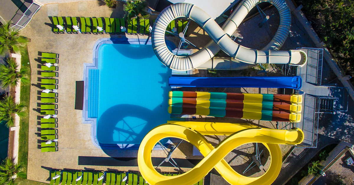 Een foto van het zwembad bij Gouves Water Park Holiday Resort