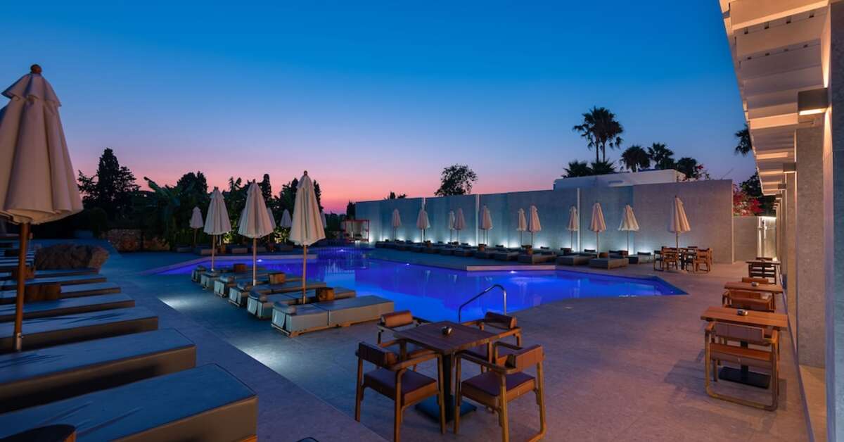 Ein Foto vom Pool im Diamond Boutique Hotel